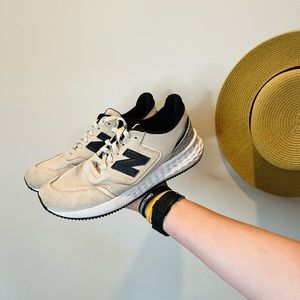 New Balance X70 Fresh Foam Sneakers Womens Size 10Cream Black Leopard Breathable